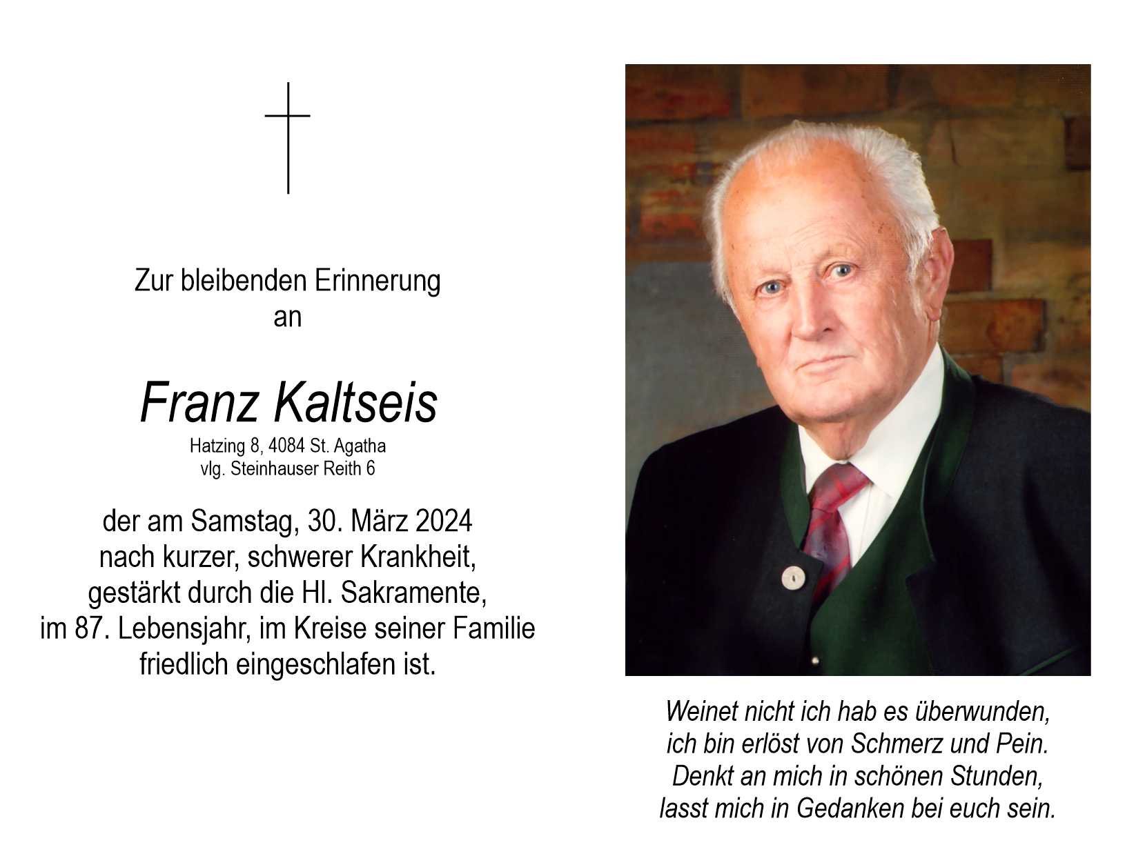 Franz  Kaltseis