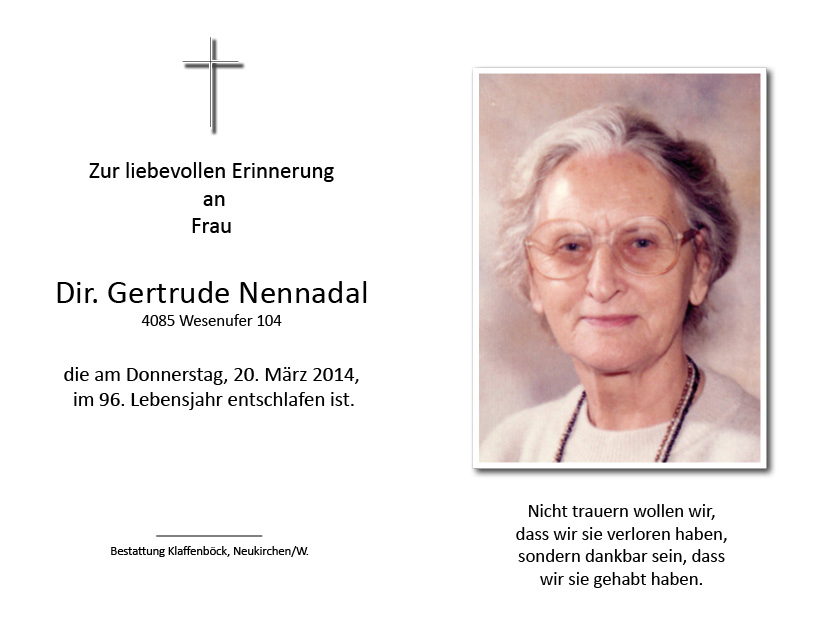 Gertrude  Nennadal