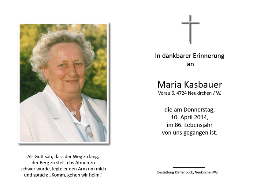 Maria  Kasbauer