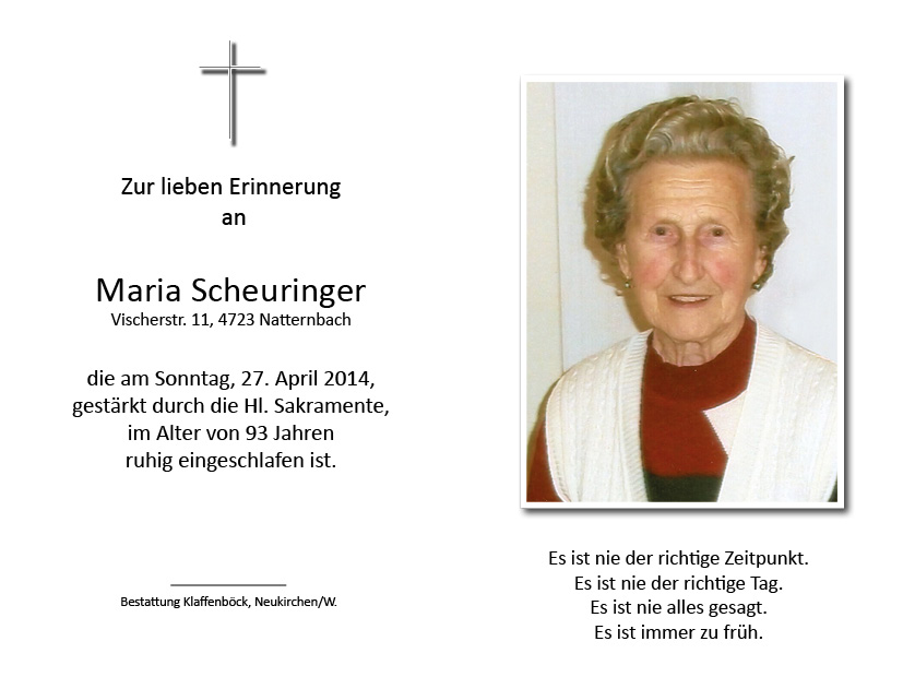 Maria  Scheuringer