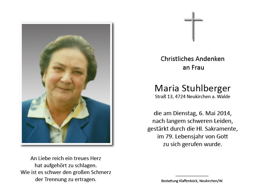 Maria  Stuhlberger