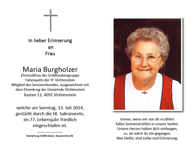 Maria  Burgholzer