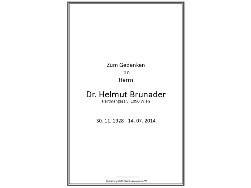 Helmut  Brunader