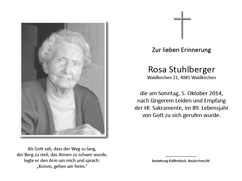 Rosa  Stuhlberger