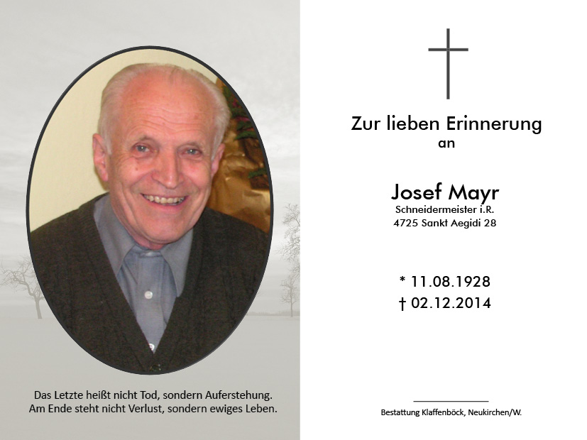 Josef  Mayr