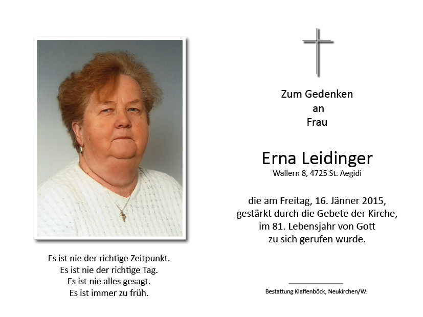 Erna  Leidinger