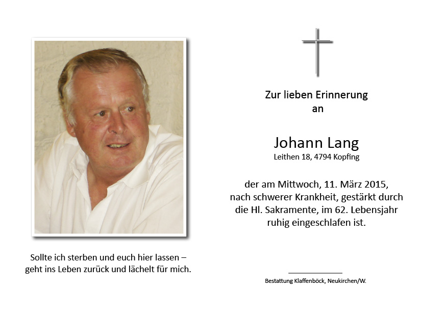 Johann  Lang