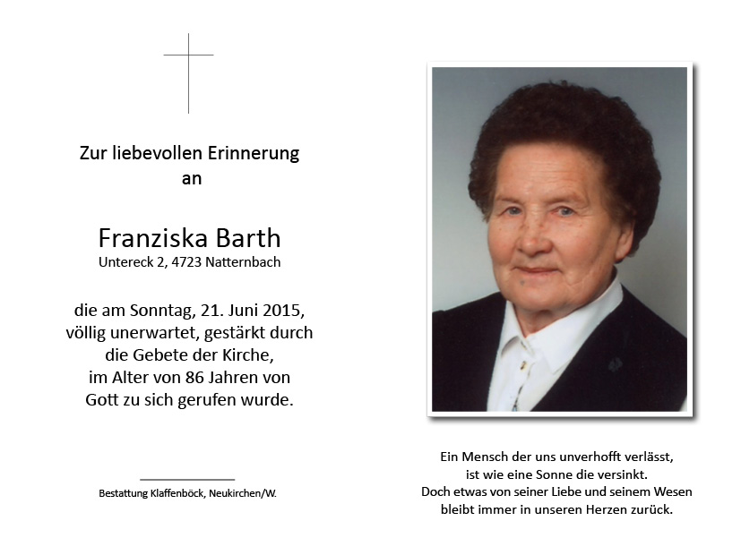 Franziska  Barth