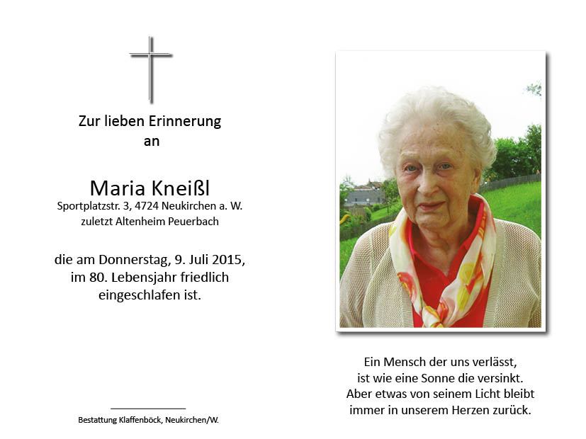 Maria  Kneißl
