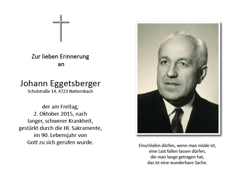 Johann  Eggetsberger