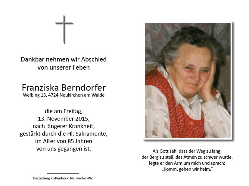 Franziska  Berndorfer