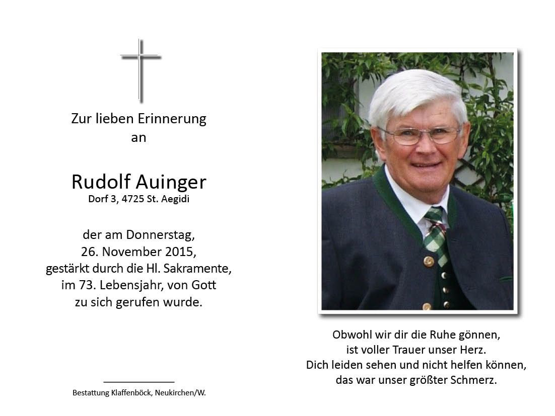Rudolf  Auinger