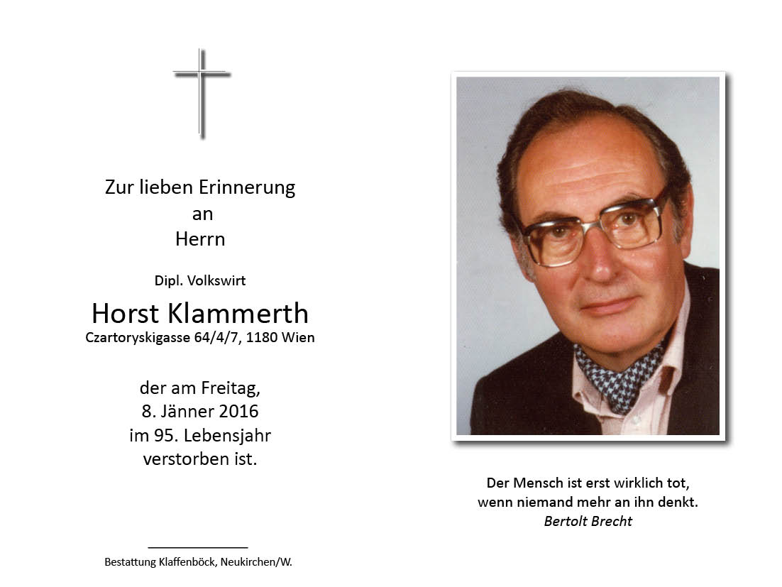 Horst  Klammerth