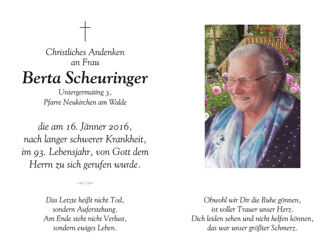 Berta  Scheuringer