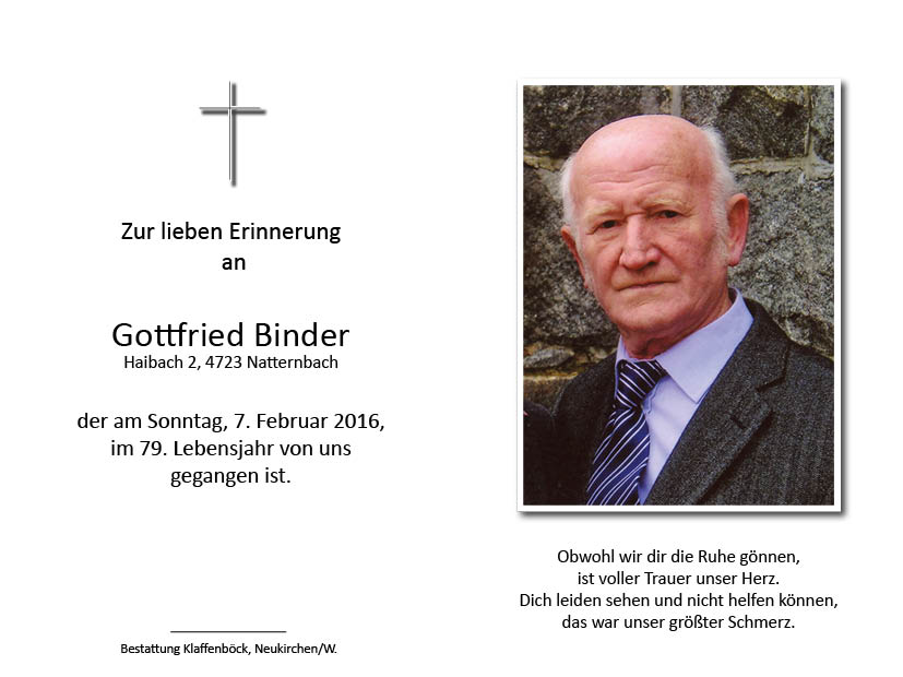 Gottfried  Binder