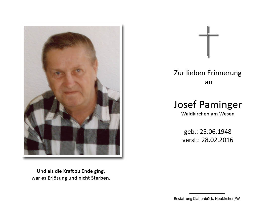 Josef  Paminger