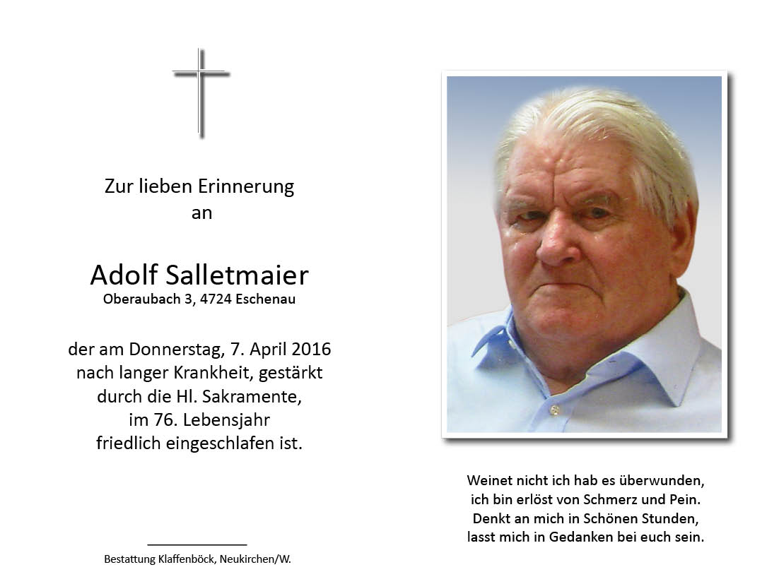 Adolf  Salletmaier