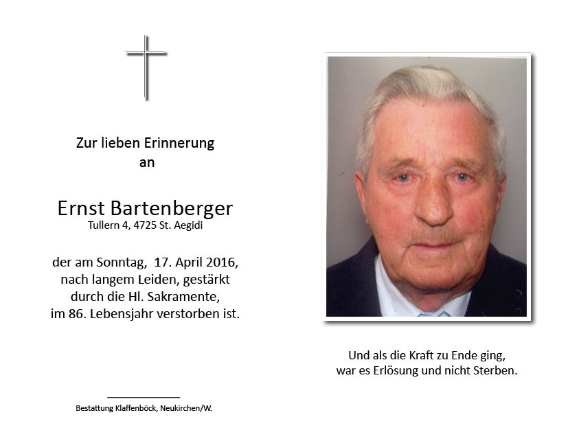 Ernst  Bartenberger
