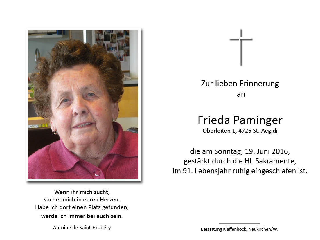 Frieda  Paminger