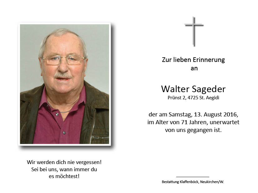 Walter  Sageder