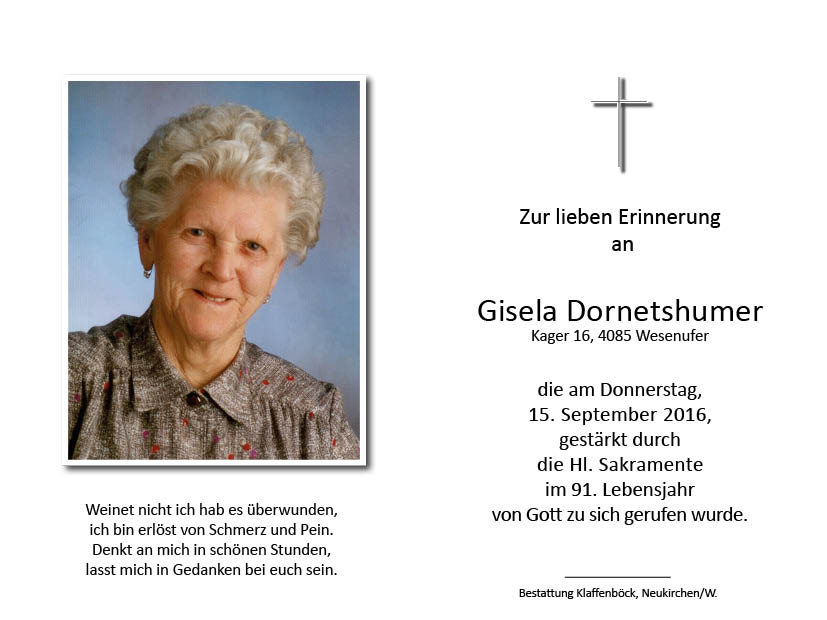 Gisela  Dornetshumer