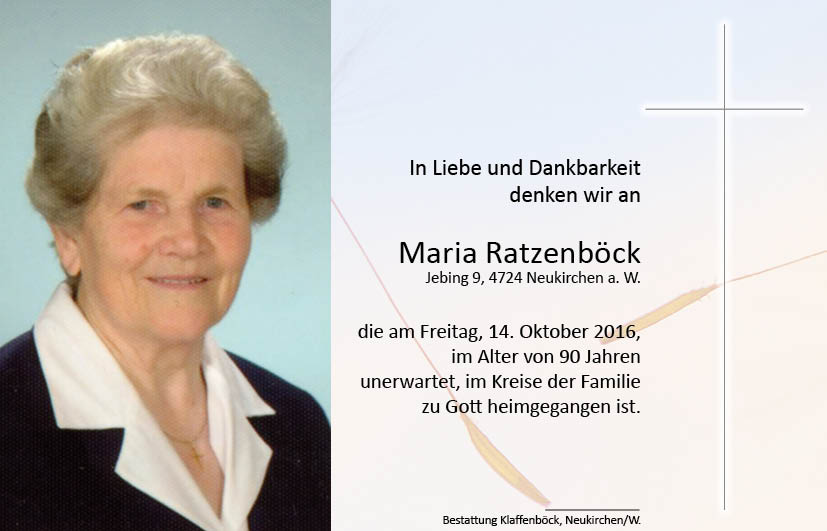 Maria  Ratzenböck