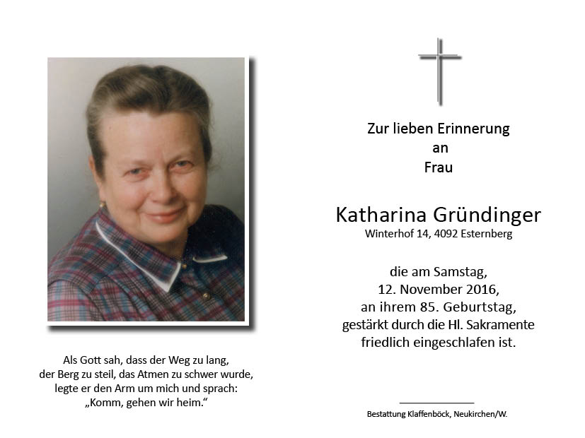 Katharina  Gründinger