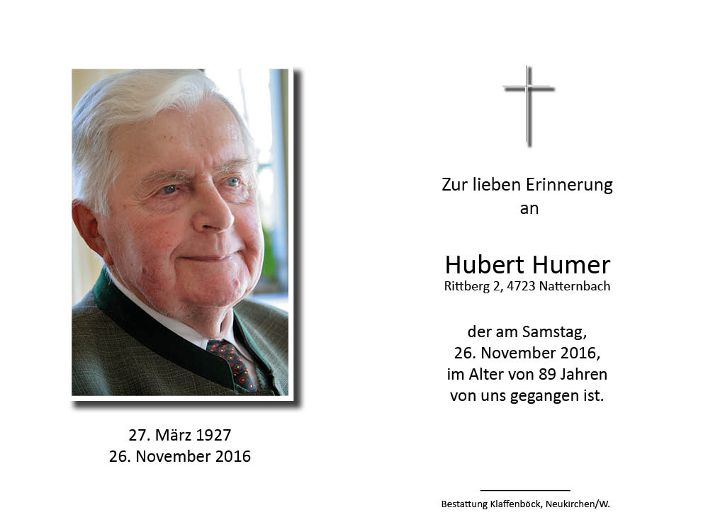 Hubert  Humer