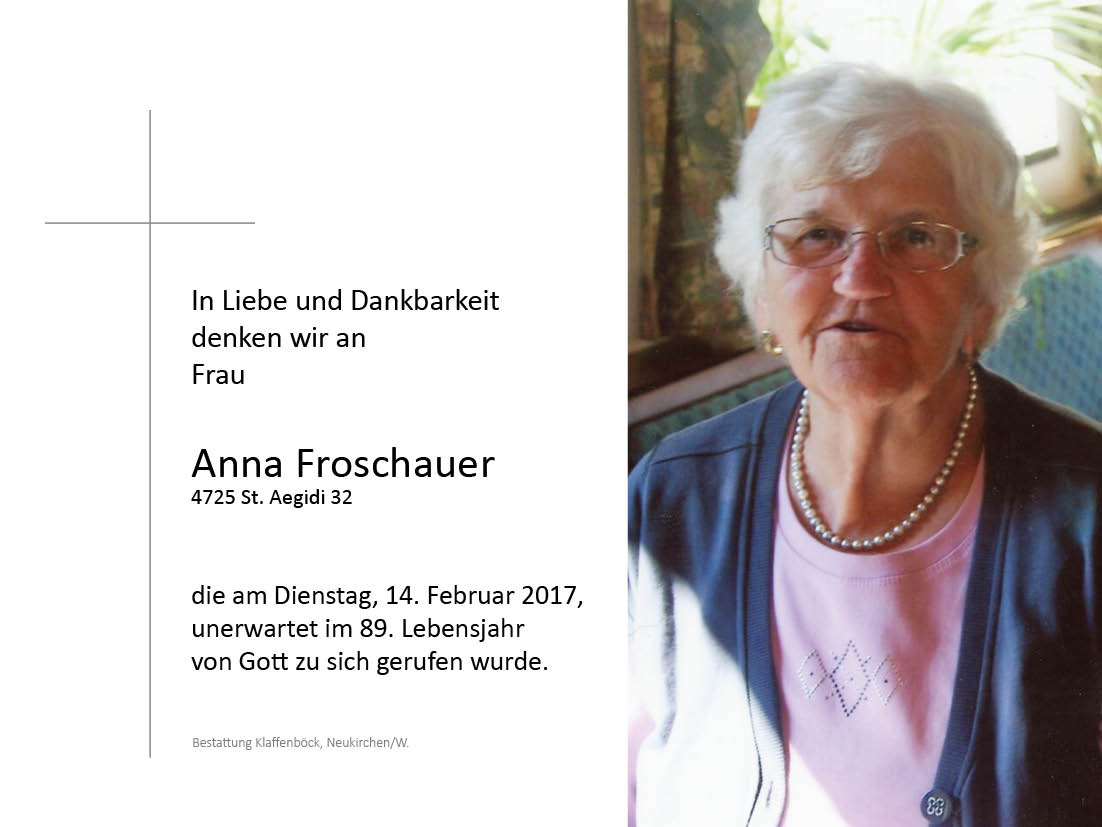 Anna  Froschauer