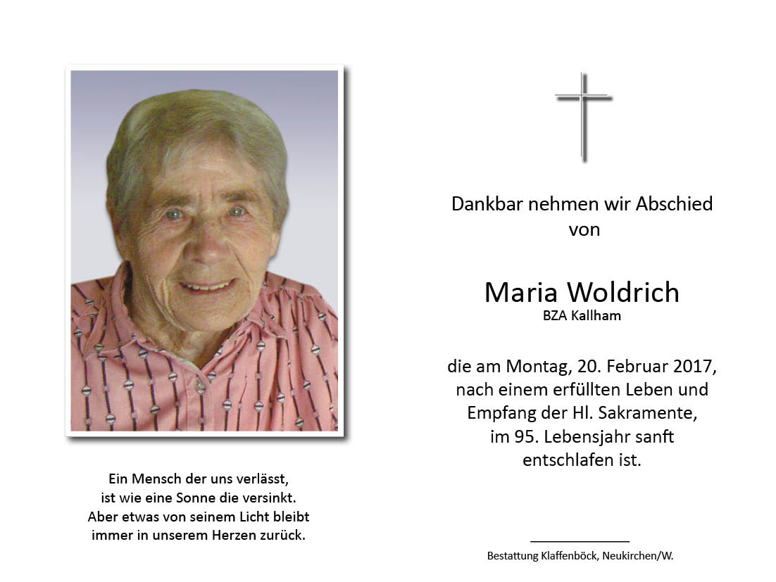 Maria  Woldrich