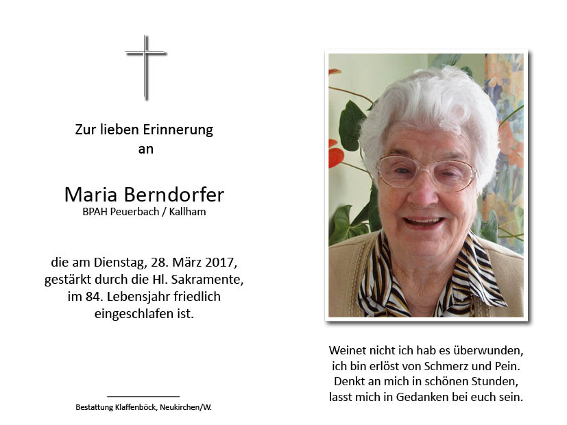Maria  Berndorfer