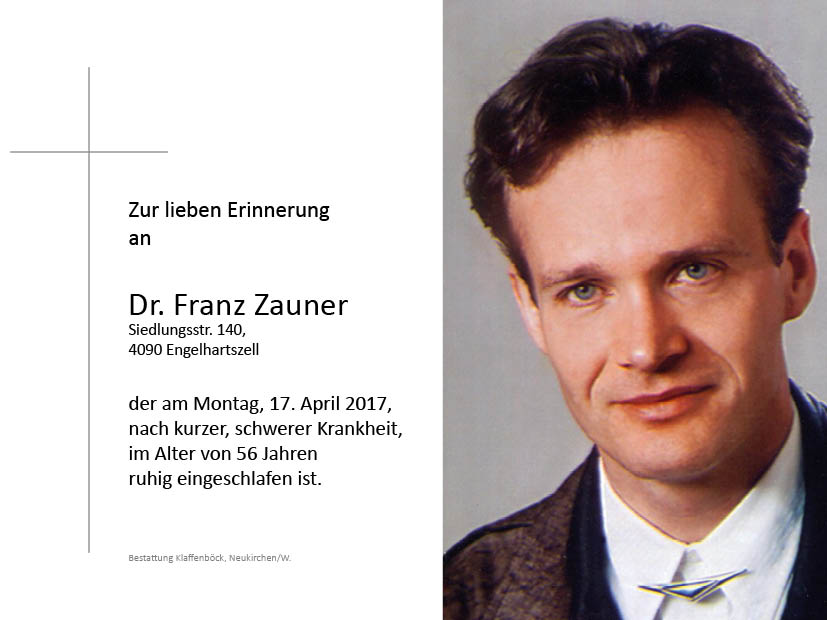 Dr. Franz  Zauner