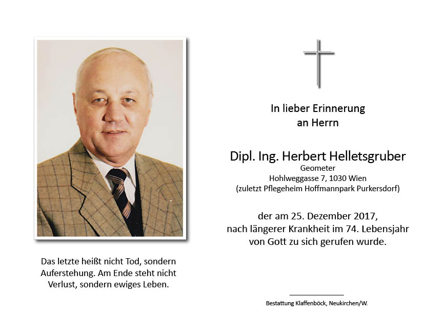 Herbert  Helletsgruber