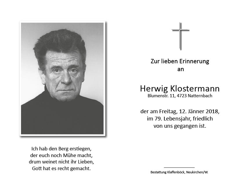 Herwig  Klostermann