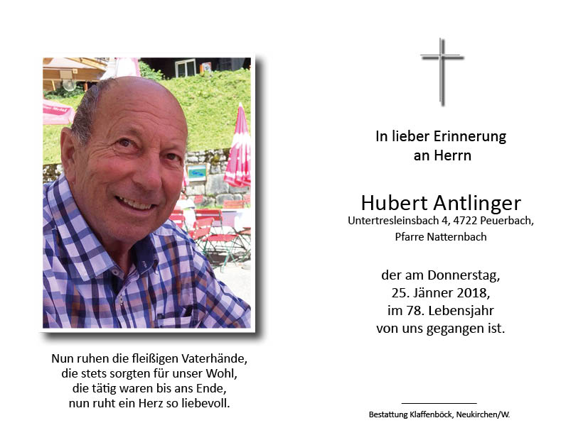 Hubert  Antlinger senior