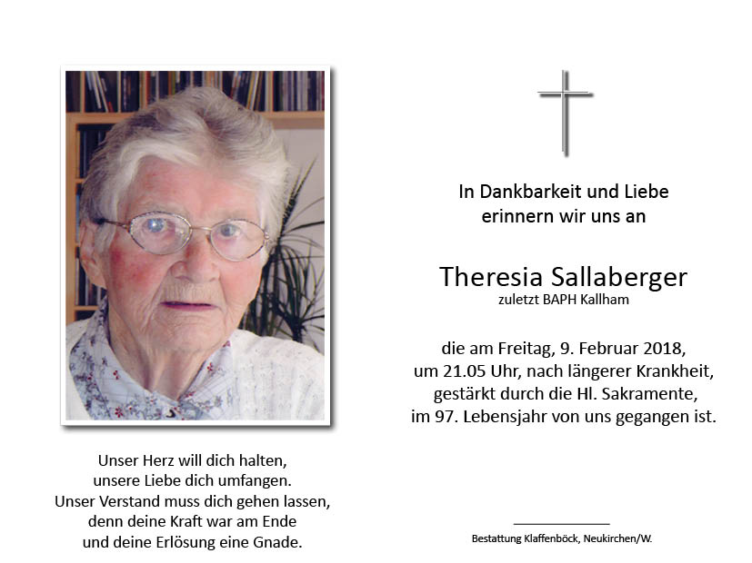 Theresia  Sallaberger