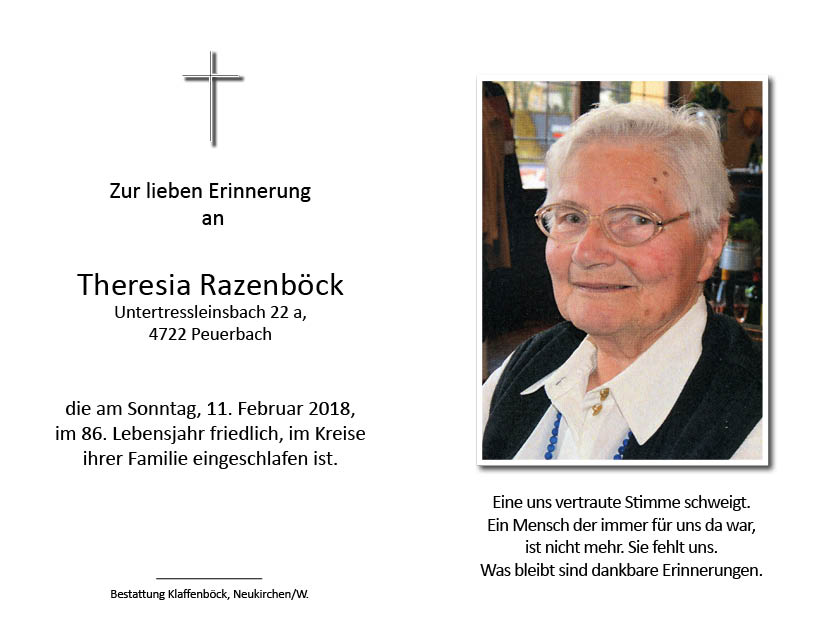 Theresia  Razenböck