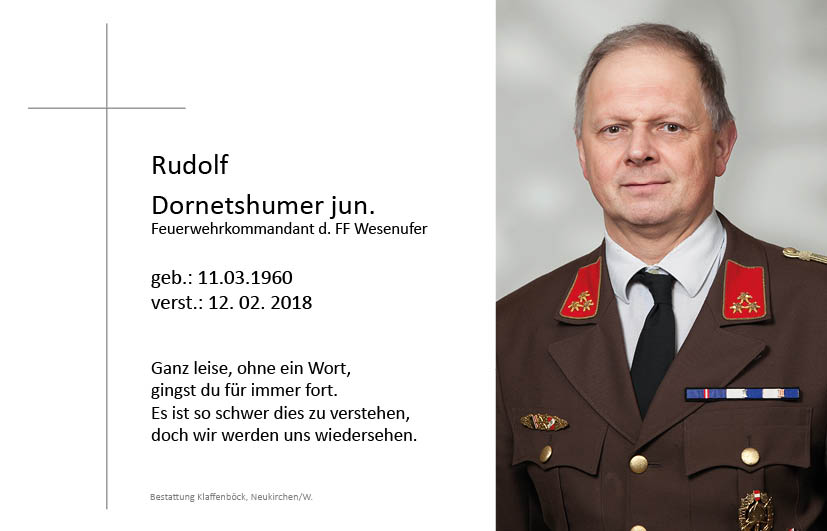 Rudolf  Dornetshumer junior