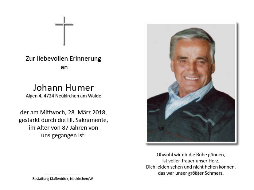 Johann  Humer sen.
