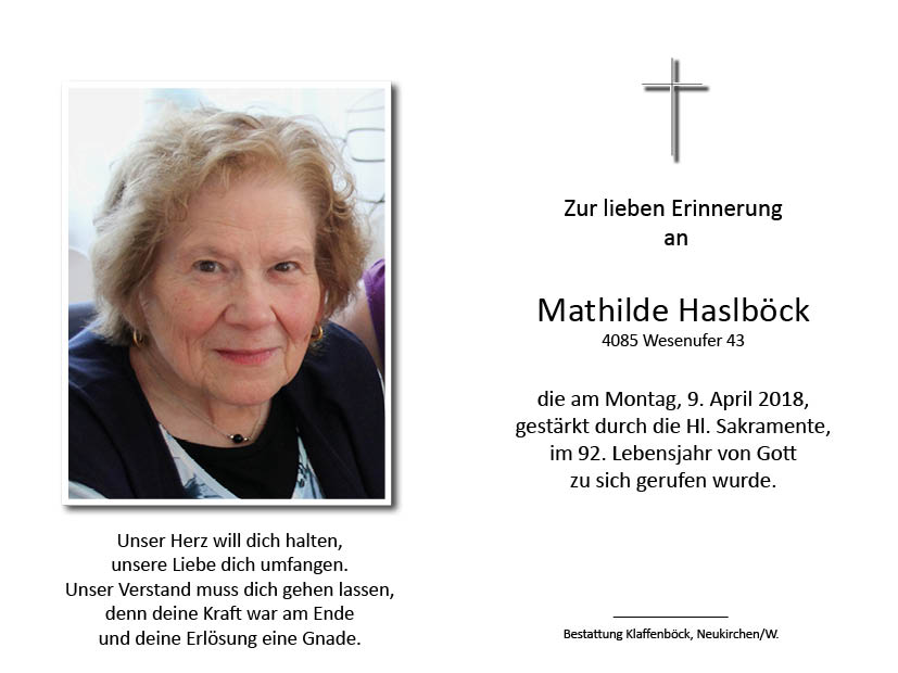 Mathilde  Haslböck