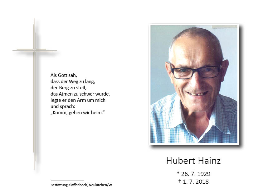 Hubert  Hainz sen.