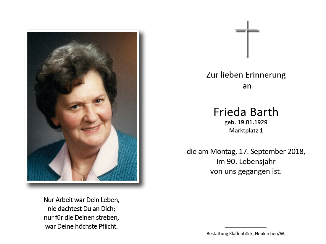 Frieda  Barth