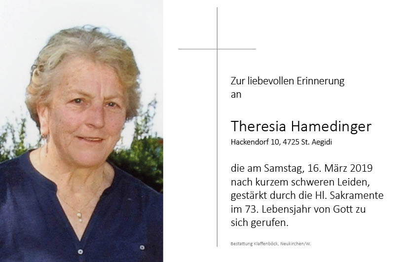 Theresia  Hamedinger
