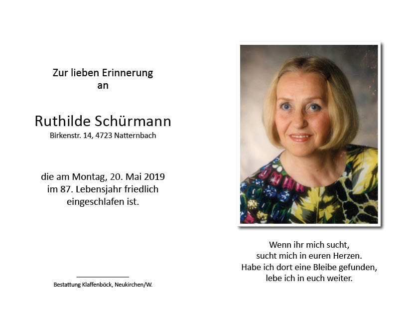 Ruthilde  Schürmann