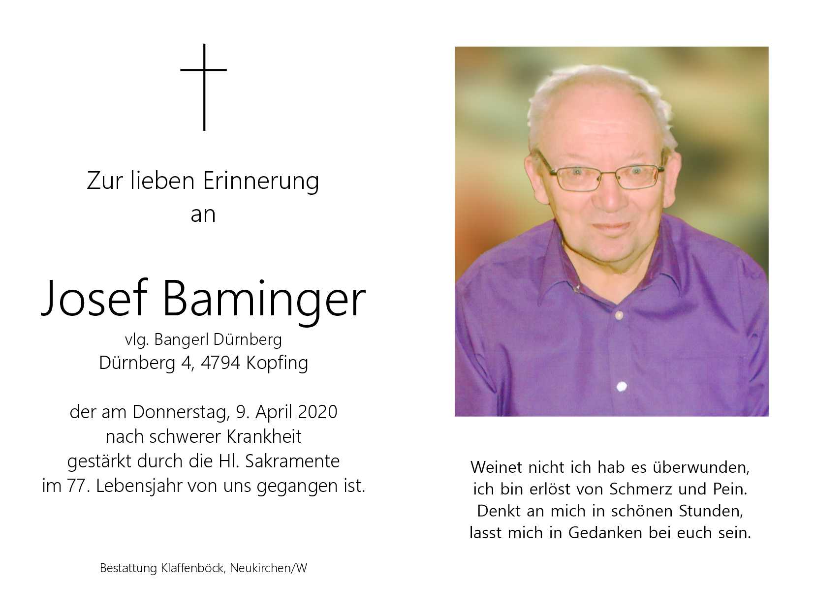 Josef  Baminger
