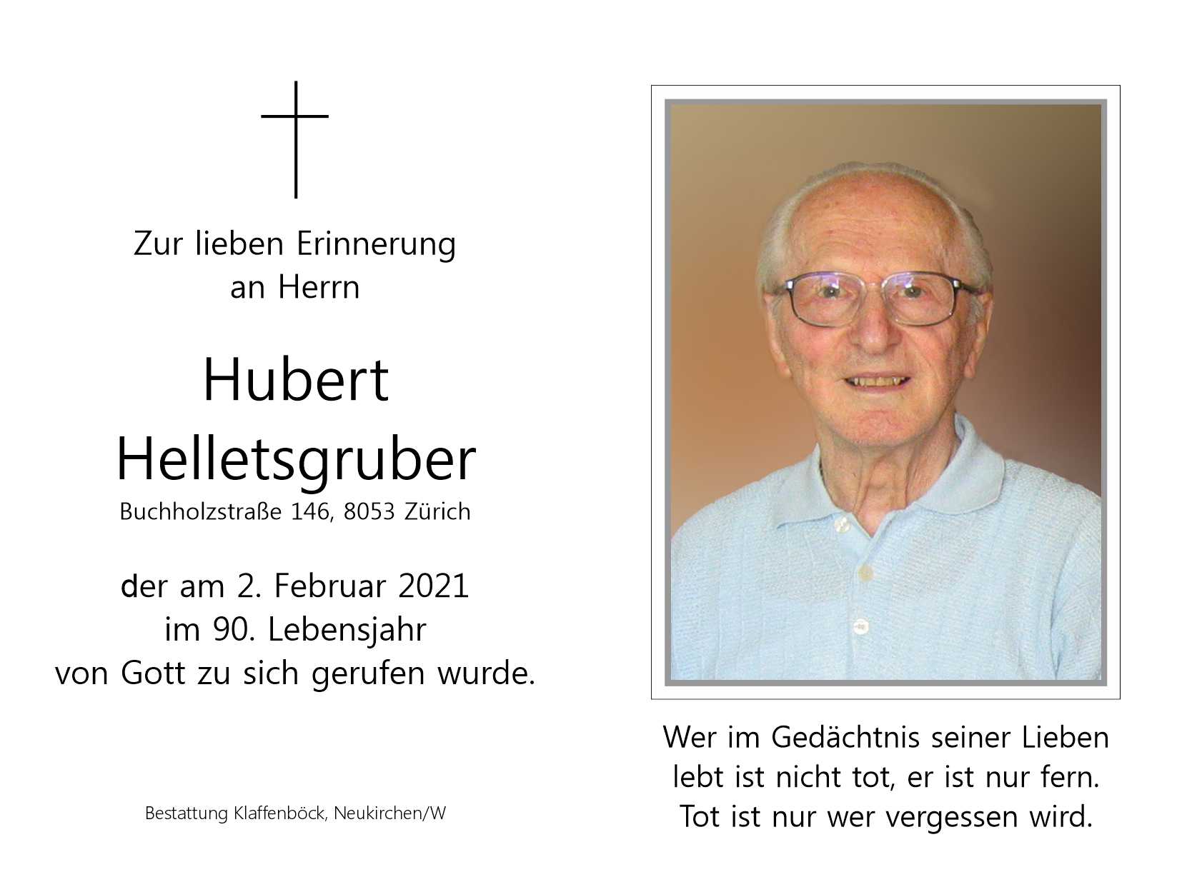 Hubert  Helletsgruber