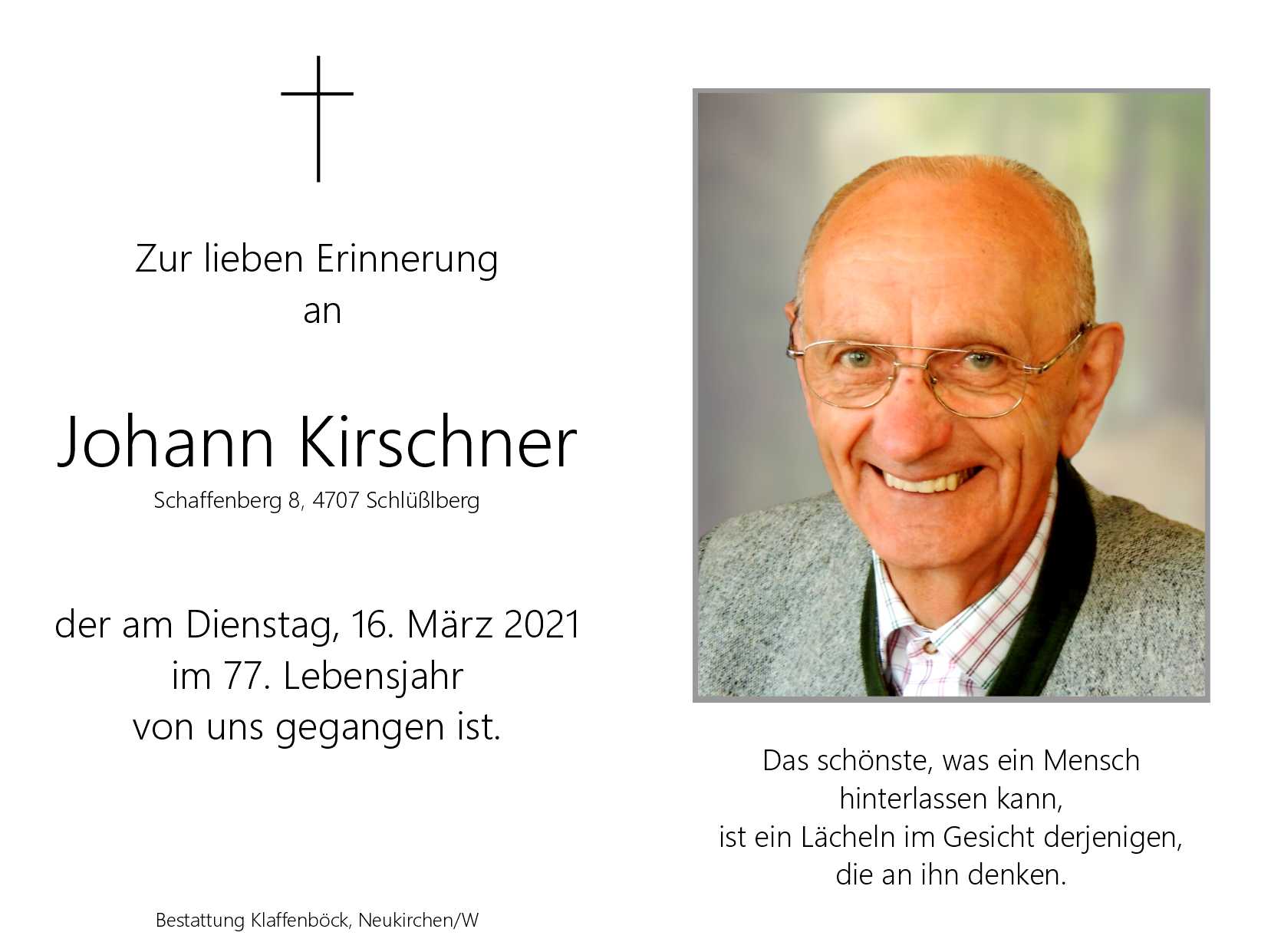 Johann  Kirschner