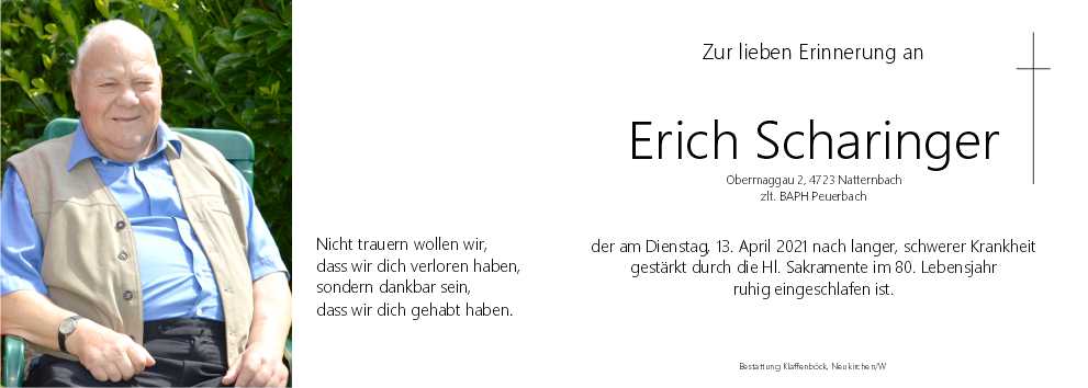 Erich  Scharinger