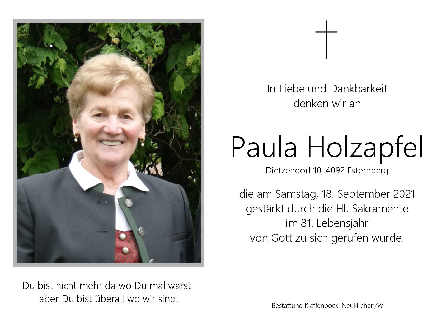 Paula  Holzapfel