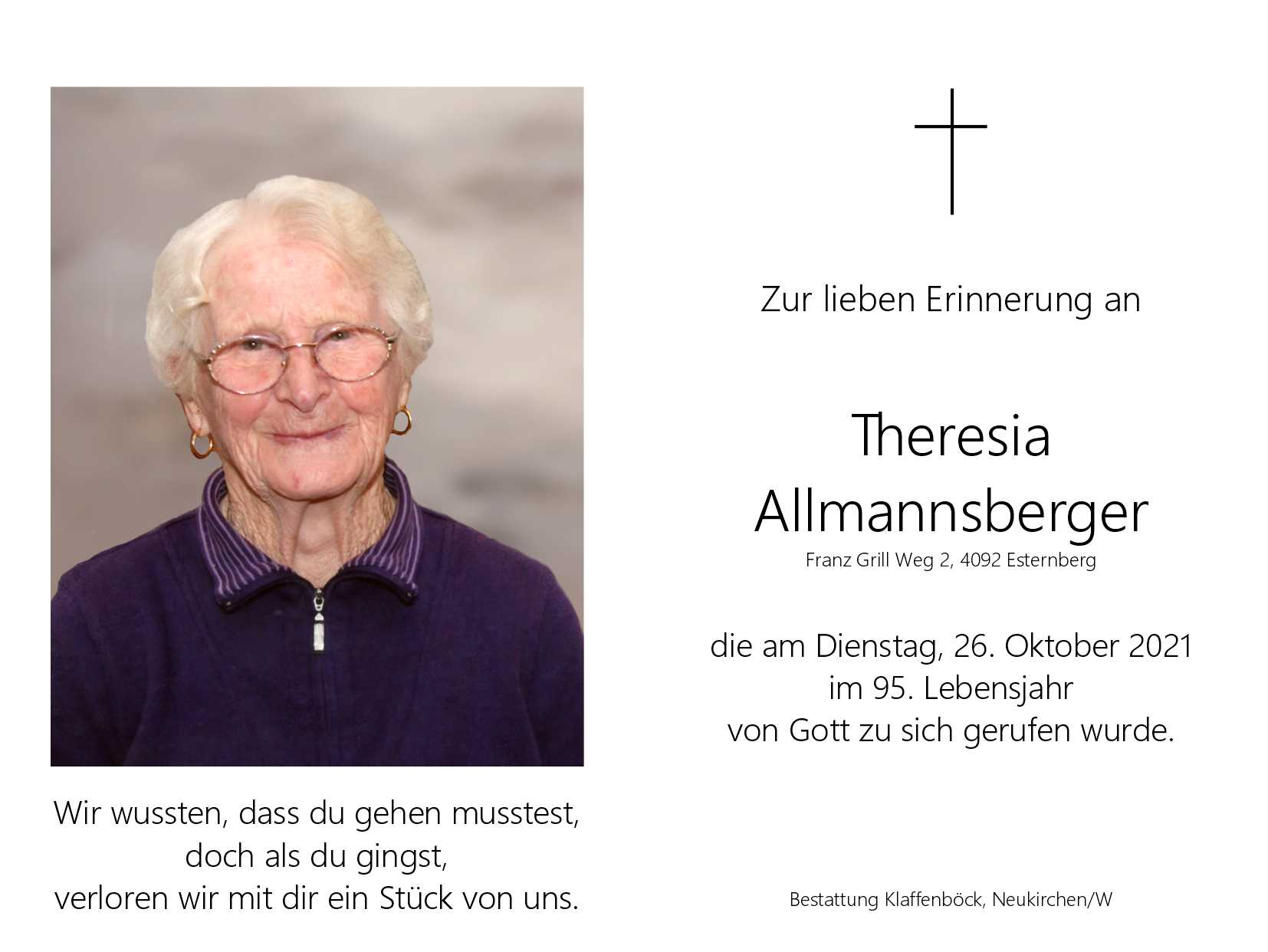 Theresia  Allmannsberger
